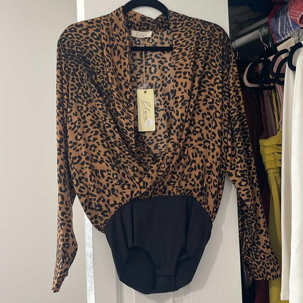 One piece cheetah top
